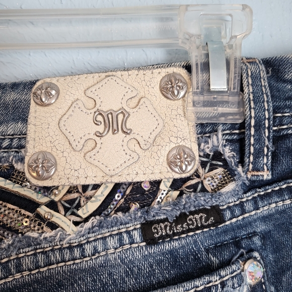 Miss Me Jeans mid-rise crop distressed sequence A25 - Picture 10 of 12
